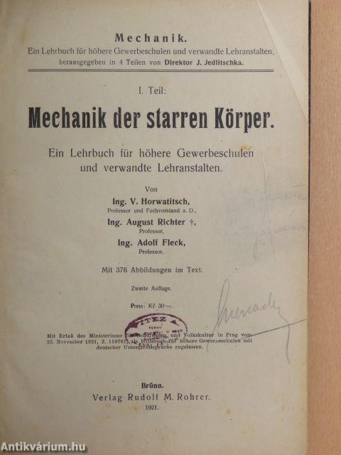 Mechanik der starren Körper I.