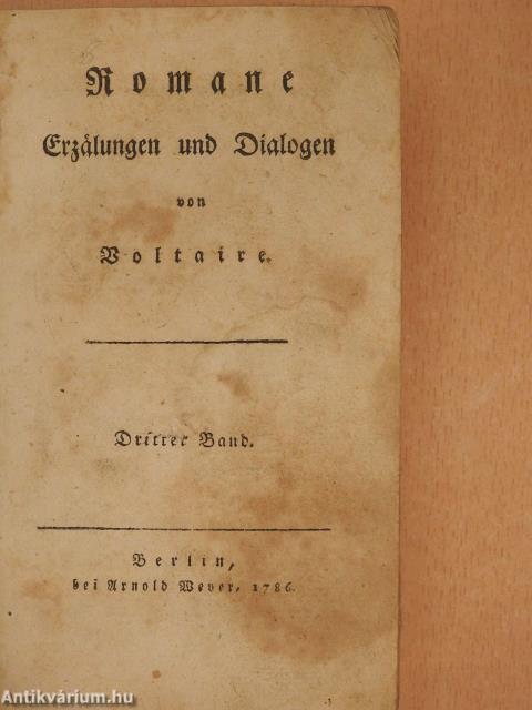 Romane III. (gótbetűs)(rossz állapotú)