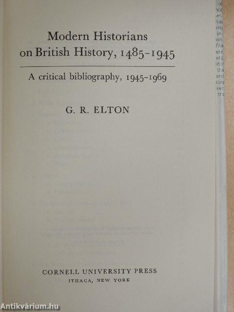 Modern Historians on British History, 1485-1945