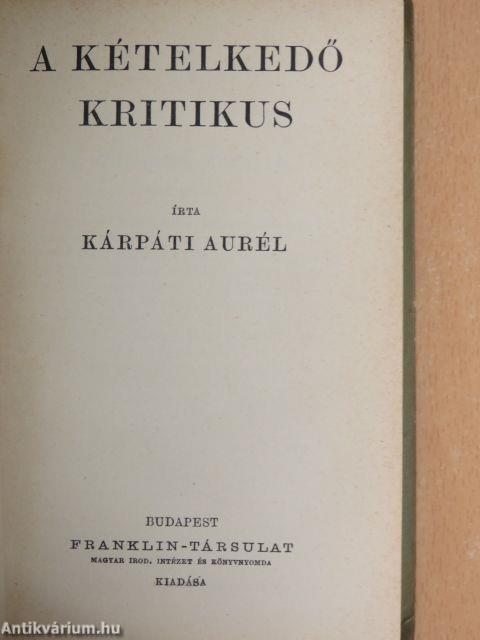 A kételkedő kritikus