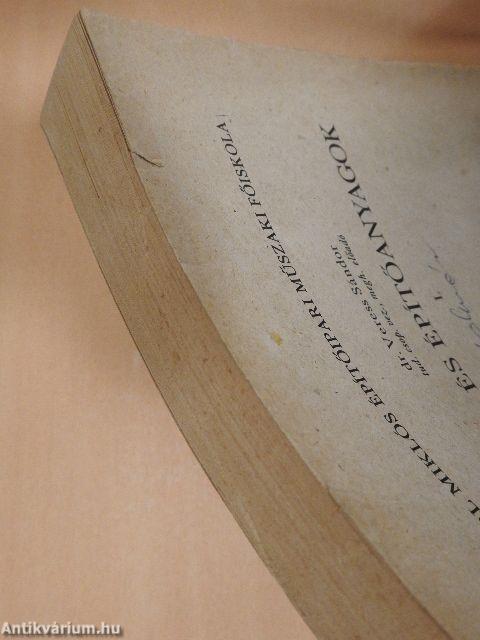 Kémia és építőanyagok I.