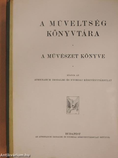 A művészet könyve (rossz állapotú)