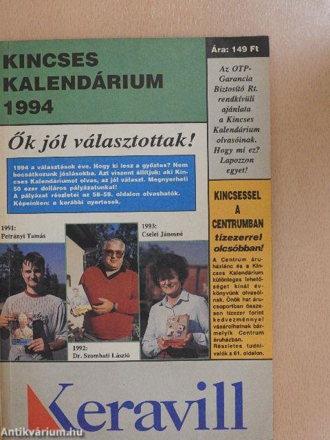 Kincses Kalendárium 1994