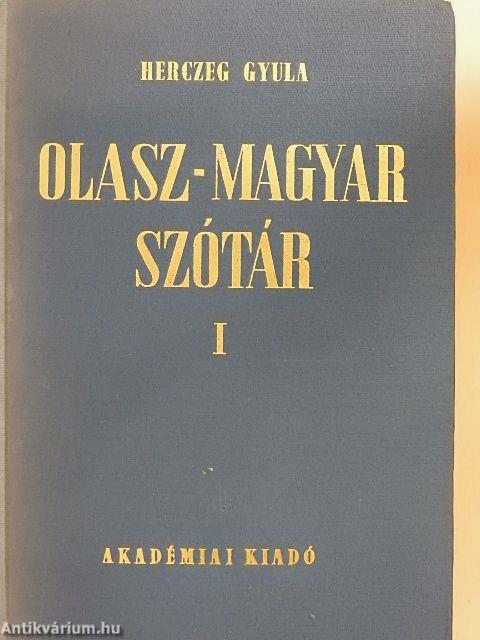 Olasz-magyar szótár I-II.