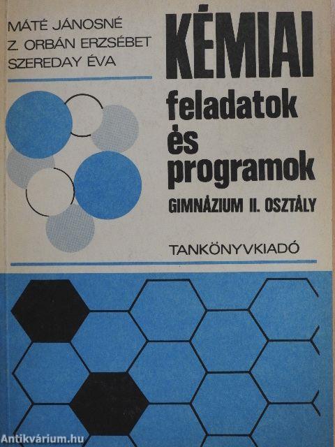 Kémiai feladatok és programok II.