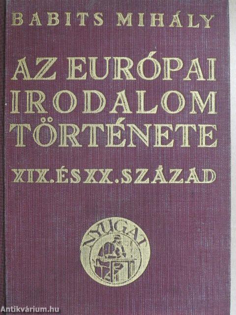 Az európai irodalom története