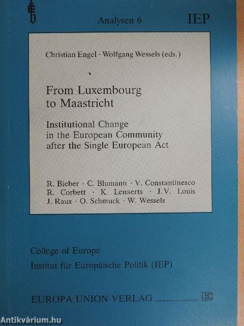 From Luxembourg to Maastricht