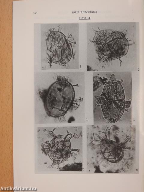 Microplankton zones of organic skeleton in the Pannonian S. 1. stratum complex and in the upper part of the sarmatian strata (dedikált példány) 