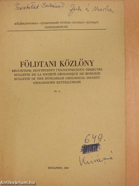 A mátraaljai lignitkutató fúrások palynológiai eredményei (kétszeresen dedikált példány)