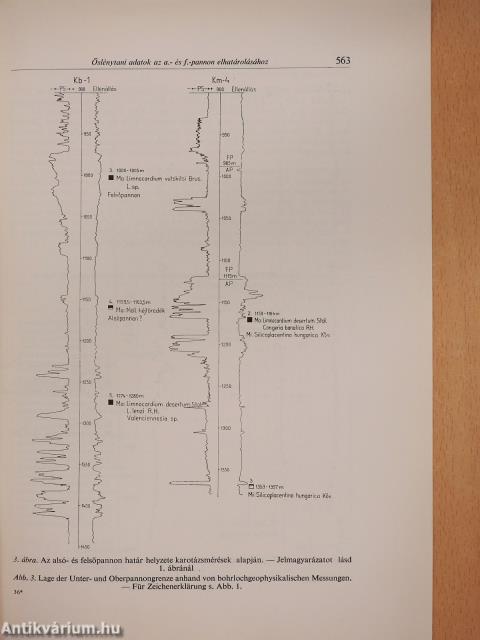 Őslénytani adatok az Alsó- és Felsőpannon alemeletek elhatárolásához (dedikált példány)