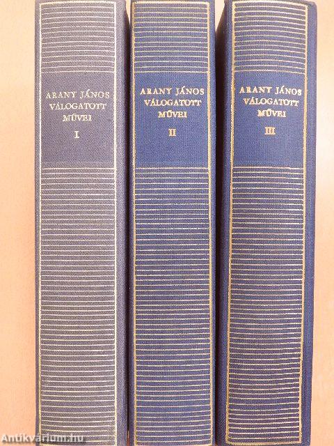 Arany János válogatott művei I-III.