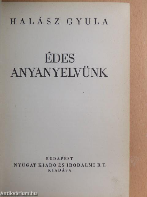 Édes anyanyelvünk