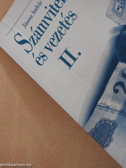 Számvitelszervezés és vezetés II.