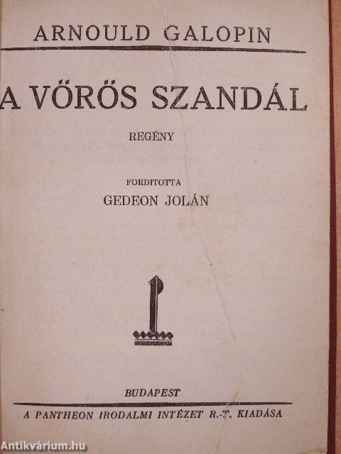 A vörös szandál