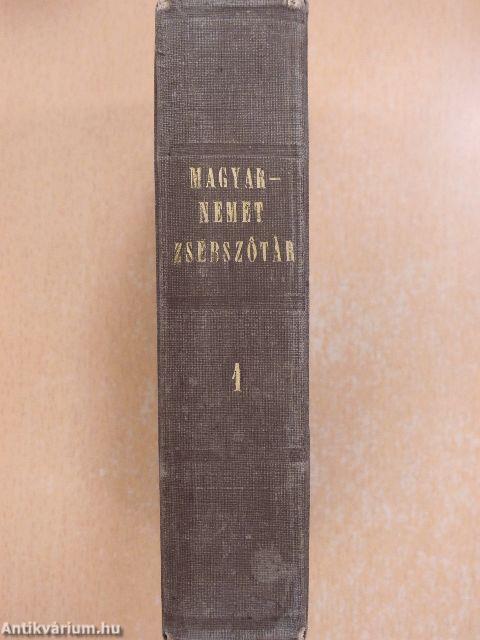 Magyar-német és német-magyar tanodai és utazási zsebszótár I.