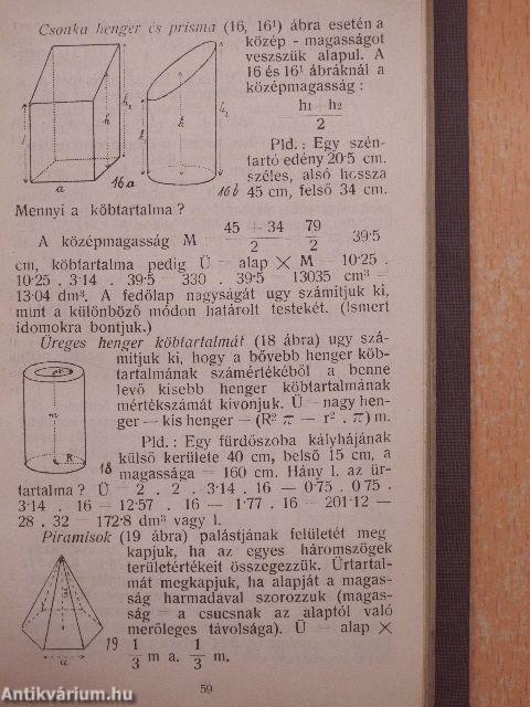 Szaknaptár bádogosok, szerelők részére 1913.