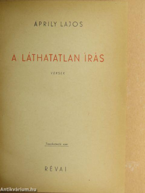 A láthatatlan írás