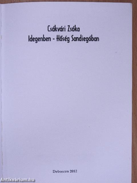 Idegenben-Hőség Sandiegóban