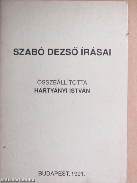 Szabó Dezső írásai