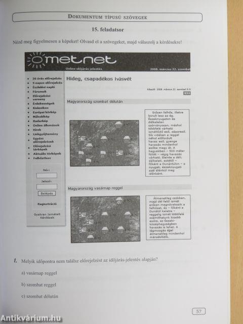 Kompetencia alapú munkafüzet magyar nyelv és irodalomból 6.