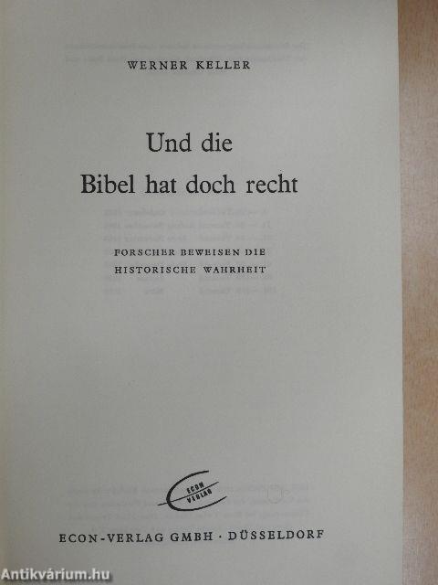 Und die Bibel hat doch recht