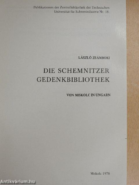 Die Schemnitzer Gedenkbibliothek