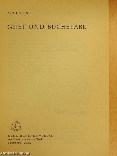 Geist und Buchstabe