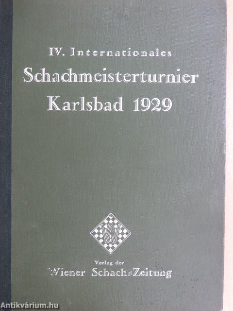 IV. Internationales Schachmeisterturnier Karlsbad 1929