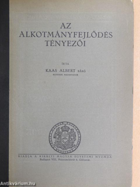 Az alkotmányfejlődés tényezői