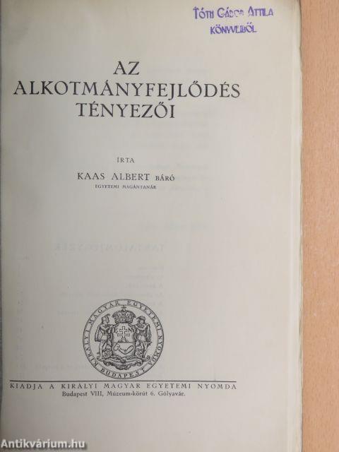 Az alkotmányfejlődés tényezői