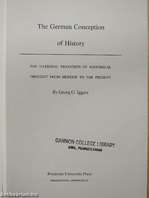 The German Conception of History