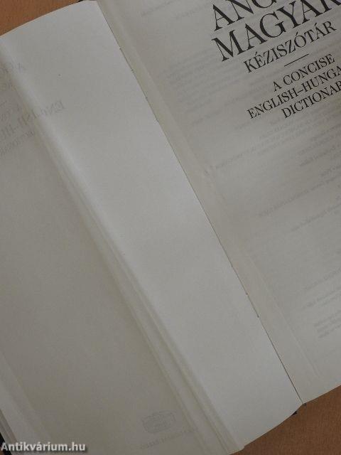 Angol-magyar kéziszótár 