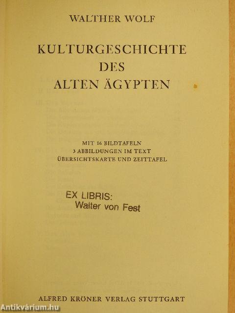 Kulturgeschichte des Alten Ägypten