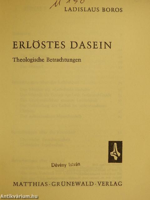 Erlöstes Dasein