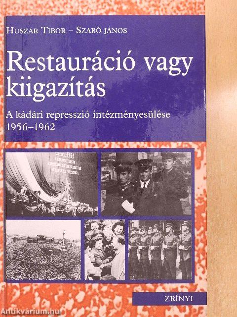 Restauráció vagy kiigazítás