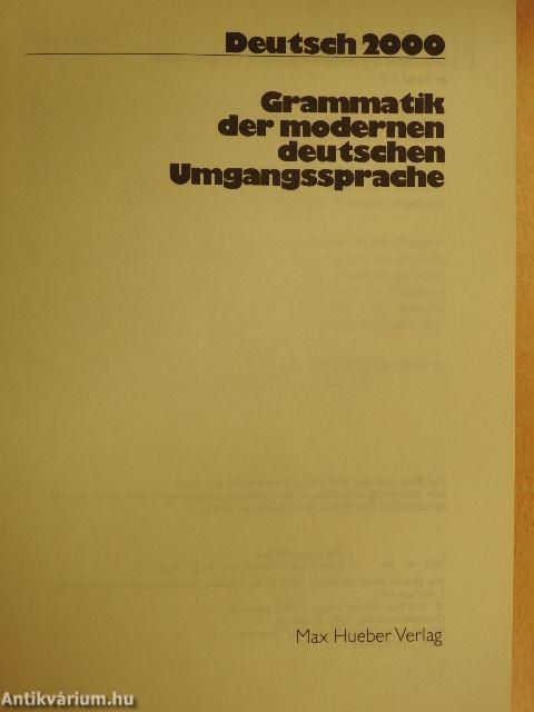 Grammatik der modernen deutschen Umgangssprache