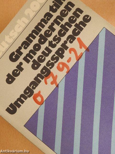 Grammatik der modernen deutschen Umgangssprache