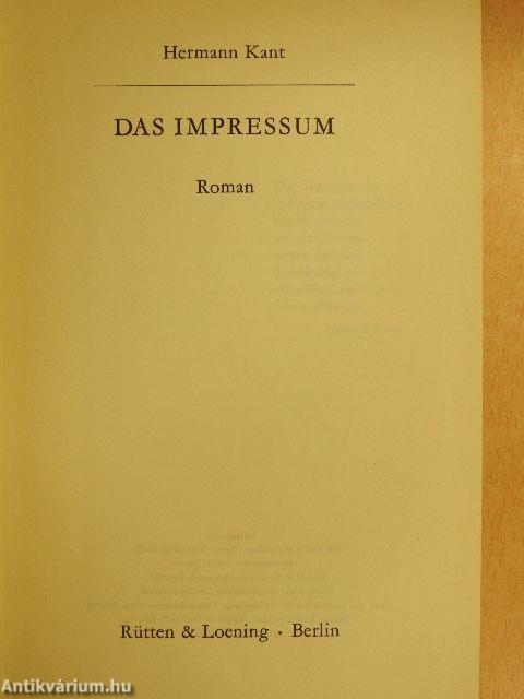 Das Impressum