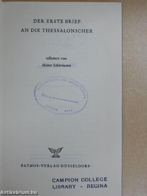 Der Erste Brief an die Thessalonicher