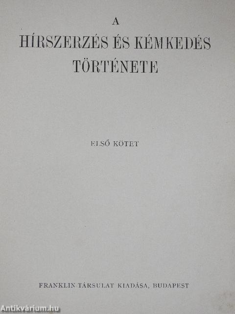 A hírszerzés és kémkedés története I-III.