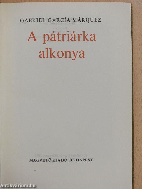 A pátriárka alkonya