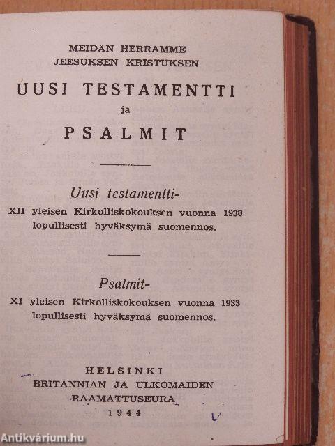 Meidän Herramme Jeesuksen Kristuksen Uusi Testamentti ja Psalmit