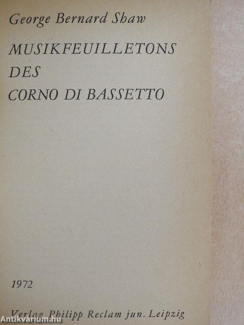 Musikfeuilletons des Corno di Bassetto