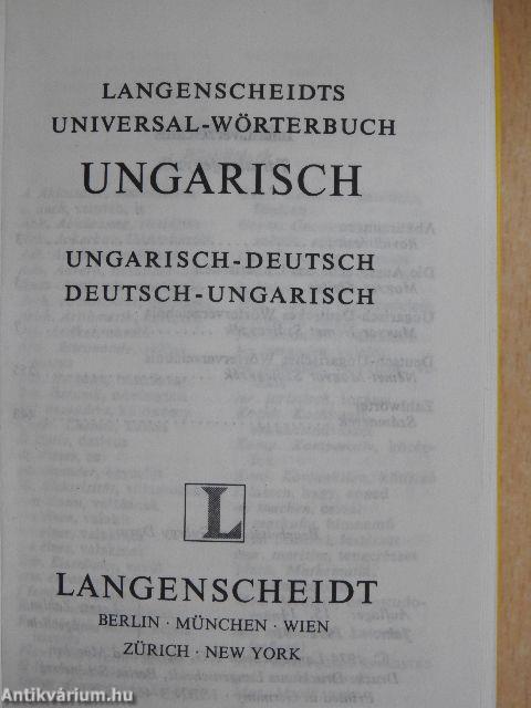 Langenscheidts Universal-Wörterbuch Ungarisch