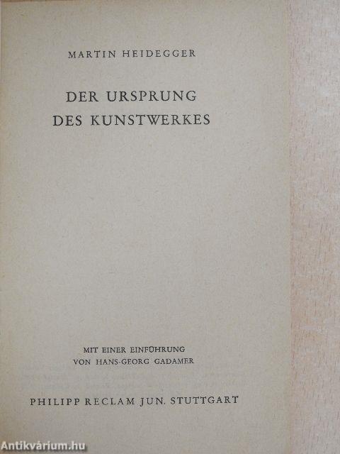 Der Ursprung des Kunstwerkes