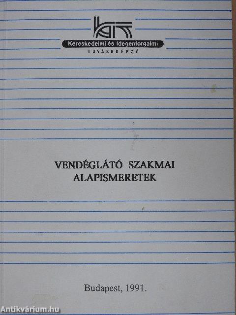 Vendéglátó szakmai alapismeretek