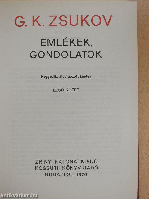 Emlékek, gondolatok I-II.