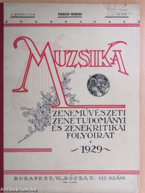 Muzsika 1929. február-március