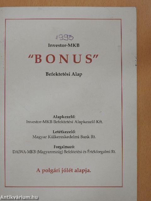 Investor-MKB "BONUS" Befektetési Alap