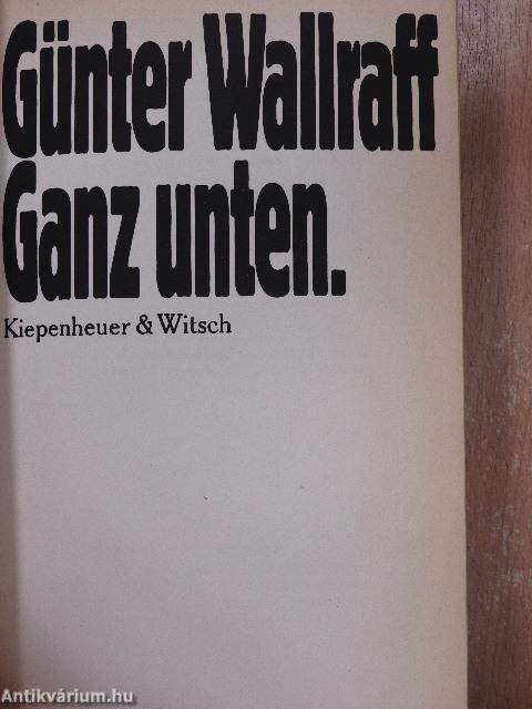 Ganz unten